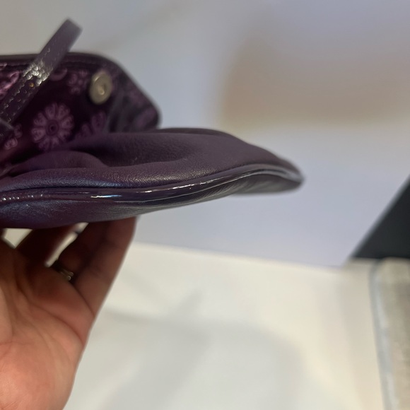 Grace Adele Quilted Purple Clutch - Picture 9 of 13